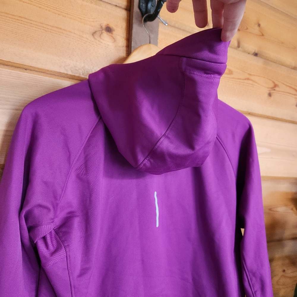 NIKE Element Purple Thermal Dri-Fit Running Hoodie 424841-551 Mesh Athletic Sz M - Picture 11 of 11